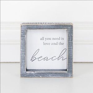 Beach Box Signs All You Need Is Love and The Beach
